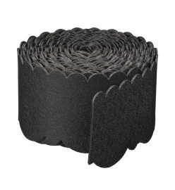 Nature Bordure de jardin décorative 0,13x12 m 3 mm noir