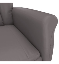 Fauteuil inclinable Gris Similicuir