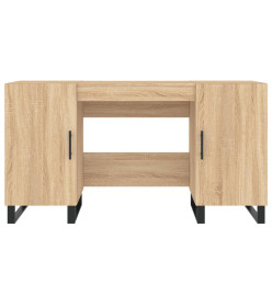 Bureau chêne sonoma 140x50x75 cm bois d'ingénierie