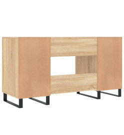 Bureau chêne sonoma 140x50x75 cm bois d'ingénierie