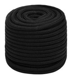 Corde de travail Noir 16 mm 25 m Polyester