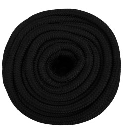 Corde de travail Noir 16 mm 25 m Polyester