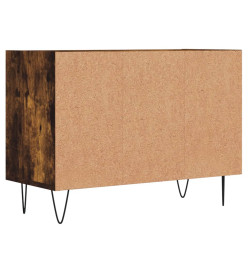 Meuble TV chêne fumé 69,5x30x50 cm bois d'ingénierie