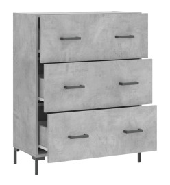 Buffet gris béton 69,5x34x90 cm bois d'ingénierie