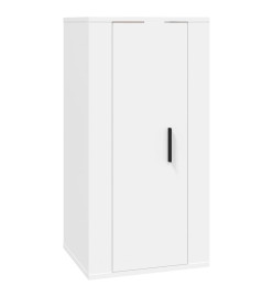 Ensemble de meubles TV 8 pcs Blanc Bois d'ingénierie