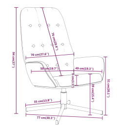 Chaise de relaxation Marron brillant Similicuir