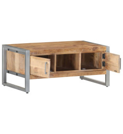 Table basse 95x50x40 cm Bois de manguier brut