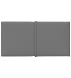 Panneaux muraux 12 pcs Gris clair 30x15 cm Tissu 0,54 m²