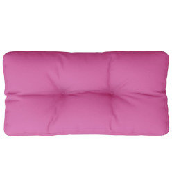 Coussin de palette rose 70x40x12 cm tissu