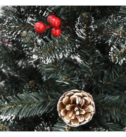 Sapin de Noël artificiel avec support Vert 150 cm PVC