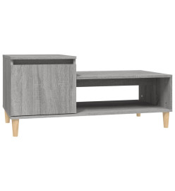 Table basse Sonoma gris 100x50x45 cm Bois d'ingénierie