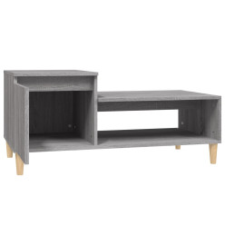 Table basse Sonoma gris 100x50x45 cm Bois d'ingénierie