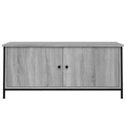 Meuble TV avec portes sonoma gris 102x35x45cm bois d'ingénierie