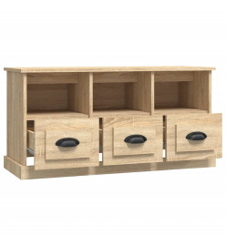 Meuble TV chêne sonoma 100x35x50 cm bois d'ingénierie