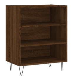 Buffet chêne marron 57x35x70 cm bois d'ingénierie