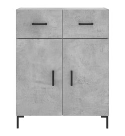 Buffet haut Gris béton 69,5x34x180 cm Bois d'ingénierie