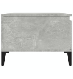 Table basse Gris béton 90x50x36,5 cm Bois d'ingénierie