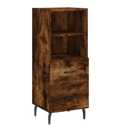 Buffet Chêne fumé 34,5x34x90 cm Bois d'ingénierie