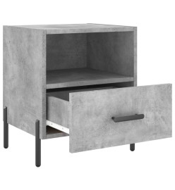 Tables de chevet 2pcs gris béton 40x35x47,5cm bois d’ingénierie