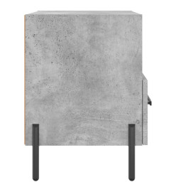 Tables de chevet 2pcs gris béton 40x35x47,5cm bois d’ingénierie