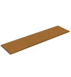 Panneaux muraux 12 pcs Marron 60x15 cm Velours 1,08 m²