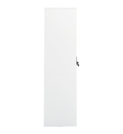 Garde-robe Blanc 80x50x180 cm Acier