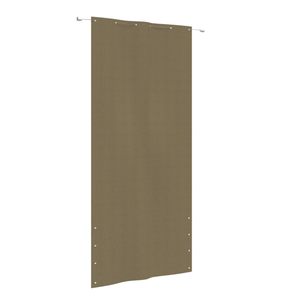 Écran de balcon Taupe 120x240 cm Tissu Oxford