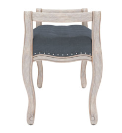 Banc Gris foncé 80x45x60 cm Velours