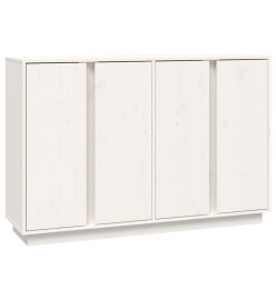 Buffet Blanc 120x35x80 cm Bois massif de pin