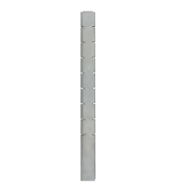 Poteaux de clôture 40 pcs argenté 220 cm acier galvanisé