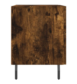 Table de chevet chêne fumé 40x35x47,5 cm bois d’ingénierie