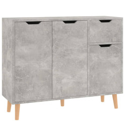 Buffet Gris béton 90x30x72 cm Aggloméré