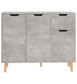 Buffet Gris béton 90x30x72 cm Aggloméré