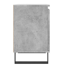 Table de chevet gris béton 40x30x50 cm bois d'ingénierie