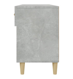 Armoire à chaussures Gris béton 102x35x55 cm Bois d'ingénierie