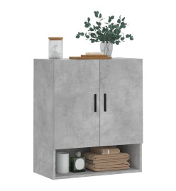 Armoire murale gris béton 60x31x70 cm bois d'ingénierie