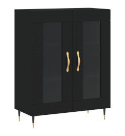 Buffet noir 69,5x34x90 cm bois d'ingénierie