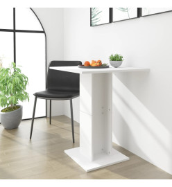 Table de bistro Blanc 60x60x75 cm Aggloméré