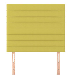 Têtes de lit 2 pcs Vert 80x5x78/88 cm Tissu