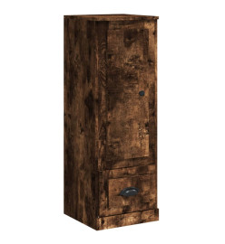 Buffet haut chêne fumé 36x35,5x103,5 cm bois d'ingénierie