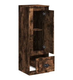 Buffet haut chêne fumé 36x35,5x103,5 cm bois d'ingénierie