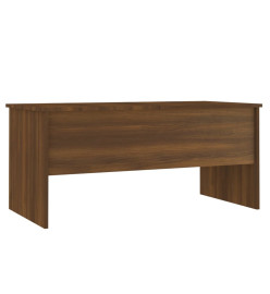 Table basse Chêne marron 102x50,5x46,5 cm Bois d'ingénierie