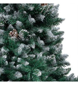 Arbre de Noël artificiel LED et boules et pommes de pin 180 cm