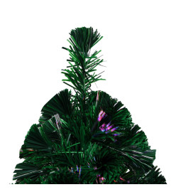 Sapin de Noël artificiel avec support vert 120 cm fibre optique