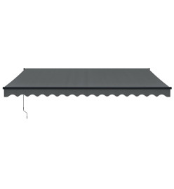 Auvent rétractable automatique anthracite 4x3 m