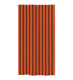 Écran de balcon Orange et marron 140x240 cm Tissu Oxford