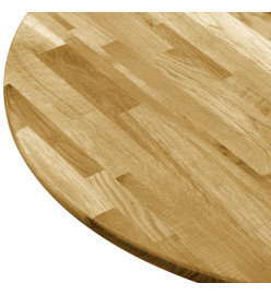 Dessus de table Bois de chêne massif Rond 23 mm 400 mm