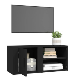 Meubles TV 2 pcs Noir 80x31,5x36 cm Bois d'ingénierie