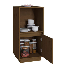 Buffet Marron miel 38x35x80 cm Bois massif de pin