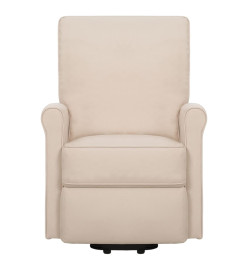 Fauteuil de massage Crème Tissu